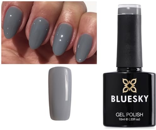 Bluesky Nail Gel Polish GREY Medium Grey QXG546 UV LED Soak Off 10ml