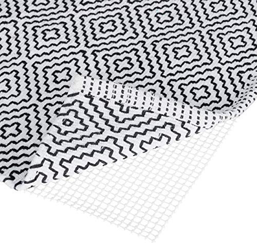 Relaxdays Rete Antiscivolo per Tappeti, Sottotappeto Accorciabile, Previene Incidenti Domestici, sotto-Tappeto, 120x180 cm, Bianco