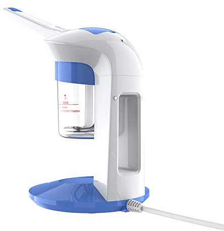 Ozon Gesichtsdampfer, verbesserter Facial Steamer SPA Professionelle Gesichtssauna Zerstäuber mit warmem Nebel Luftbefeuchter Tiefenreinigung Ozon Face Spa Dampfer