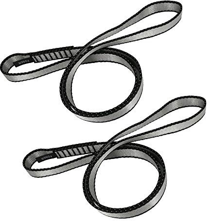 FOSER 18 mm Nylonband Nylon Strap für Aerial Yoga, Swing (Gray(2pcs), 60cm/24in)