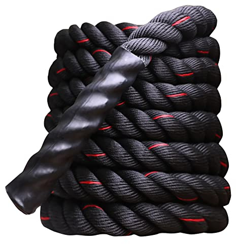 PROIRON Cuerdas de Batalla 9M/12M, Cuerda de Batalla para Gimnasio de Entrenamiento físico, Cuerdas de Ejercicio Pesado de 38mm, Cuerda de ondulación para Entrenamiento de Fuerza