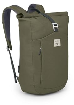 Osprey Arcane Roll Top Pack – Langlebiges Recyclinggewebe – 22 Liter - Earl Grey/Sandy Grey Heather O/S