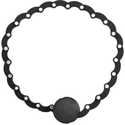 OUBUBY Fahrradschloss, Zahlenschloss Fahrrad Faltschloss Fahrrad Kettenschloss mit Schlüssel Edelstahl Faltschloss 88 cm Geeignet für Fahrräder und Motorräder (Schwarz)