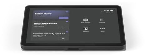 Logitech Tap 939-001950 - Controlador táctil para sala de reuniones de 10.1 pulgadas con kit Cat5e - 1280 x 800, oleofóbico y antirreflejos, montaje FDMI VESA, HDMI, detección de movimiento, altavoz