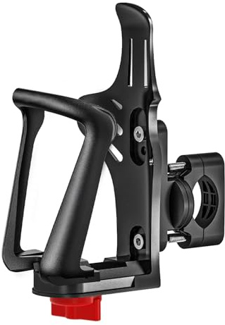 HAZENS Flaschenhalter Fahrrad, Getränkehalter Motorrad, 48-71mm Verstellbare Größe, Flaschenhalterung für 20-35mm Rahmen & Lenker, Geeignet für:Motorräder, Scooter, Renn- und MTB, UTVs/ATVs, Rollstühl