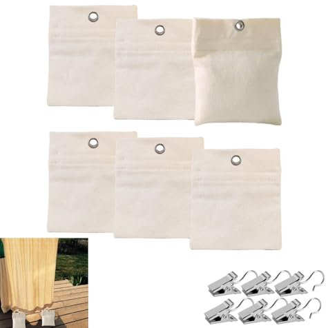 Lyivisk Set di 6 pesi per tende da esterni, resistenti alle intemperie, per tende, gazebo, tende e tovaglie, pratico fermacarda per giardino, terrazza e cabana