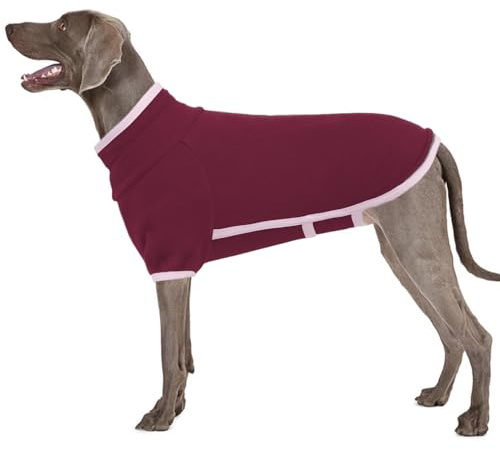 Chaqueta para Perros, Pijama Jersey Perro Grande Suéter Polar Traje Invierno Mantiene Abrigada a tu Mascota Durante el Invierno(Rojo, 3XL)