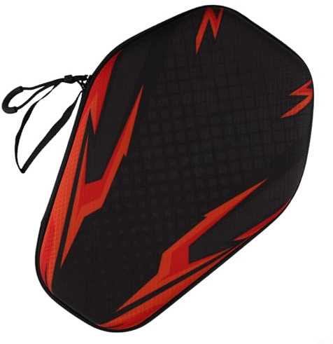 Besttoolifes PB005-B Housse de protection rigide en EVA pour raquette de tennis de table pour 2 raquettes ou balles de tennis de table avec bande élastique et poignée de transport
