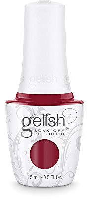 Gelish Gel Nagellack Man Of The Moment – Professioneller UV Gellack für Maniküre, French Nails & Nail Art, 21 Tage Haltbarkeit, Aushärtung mit UV Lampe, bekannt aus den USA, Farbe Burgunderrot, 15 ml