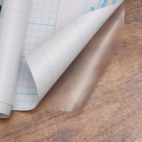 Heroad Clear Contact Paper Multipurpose Adhesive Shelf Liner Film Removable Protective Film Matte Liners Drawers Shelves Laminated Plastic Windows Films Windows 17.7inx10ft /Roll