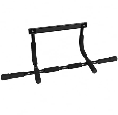 CABLEPELADO Barra dominadas para entrenamiento de fuerza, Barra de tracción Fitness, Para Marcos de Puertas con Ancho de 61 cm a 81 cm, Soporta 136Kg Agarres Acolchados.