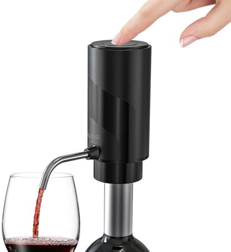 AIKARO - Aerador-Vertedor de Vino Eléctrico Recargable Decantador Electrónico Automático