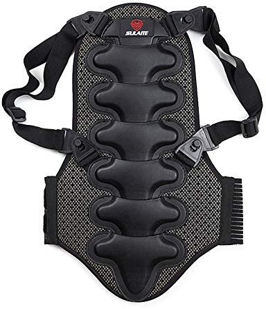 ERYUE Rückenprotektor-Motorrad-Rückenschutz Abnehmbares Dickes Eva-Schutz-Rückenpolster für Motorradfahren Mountan Skaten Skifahren