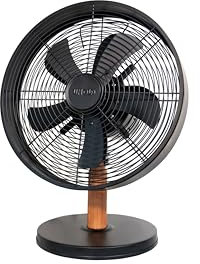 Unold 86715 Tischventilator Black Steel - Schwarz, 35 W, 3-stufige Geschwindigkeitsregelung, Oszillation zuschaltbar, Durchmesser ca. 33 cm