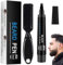 Kit Penna per Riempimento Barba,Matita per Barba e Pennello per Barba,Beard Filling Pen Kit,Barba Matita Riempitrice,Beard Pencil Filler È la Scelta Migliore per i Viaggi o per Fare Regali(Nero)