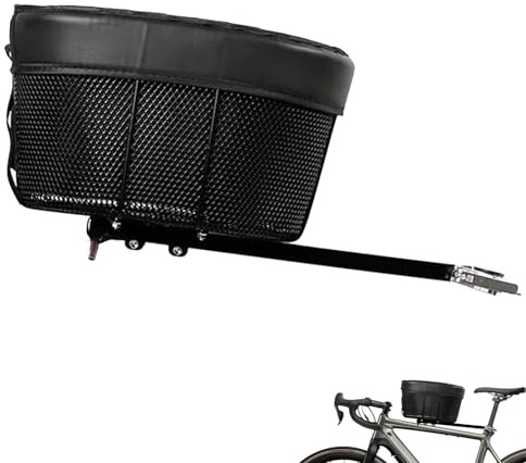 Panier de vélo de transport pour animaux domestiques – sac de pique-nique pour vélo, panier pour chiens et chats de petite taille | Panier amovible Panier multi-usages imperméable et pliable pour Ani