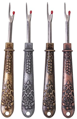 4 separatori per cuciture vintage, per cucire, separatori di fili, per cucito, artigianato, rimozione di orli e cuciture