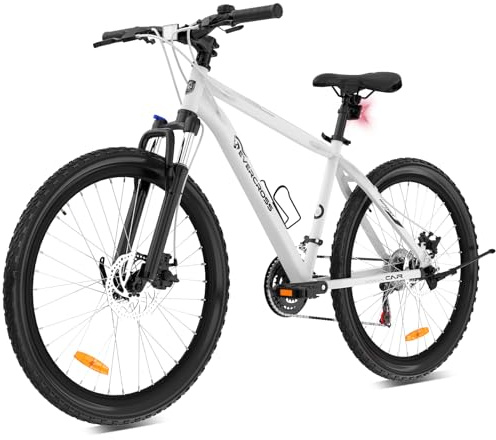 EVERCROSS EM3 VTT pour Adultes Hommes et Femmes, Vélo 26 Pouces, Système de Vitesses 21 Rapports, Cadre en Aluminium avec Suspension Avant, Vélo Tout Terrain avec Freins à Disque, Charge Max. 150 kg