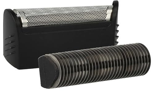 vhbw Kombi-Pack Scherteil kompatibel mit Braun 1507s, 1013, 1013s, 1008, 1012 Elektrorasierer, Folie + Messerblock, schwarz/silber