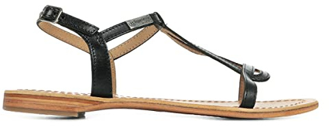 Les Tropeziennes par M. Belarbi Femme HAMESS Chaussures Ville Sandale, Noir, 36