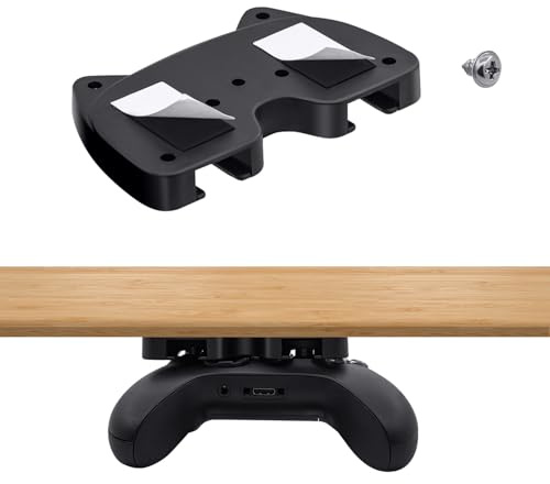 Tolesum Xbox Controller Untertisch Holder Halterung für Xbox ONE, Xbox Series X & S, Xbox 360, Game Controller Under Desk Mount Horizontaler Ständer Tisch Halter für Tisch Aufbewahrung mit Klebeband