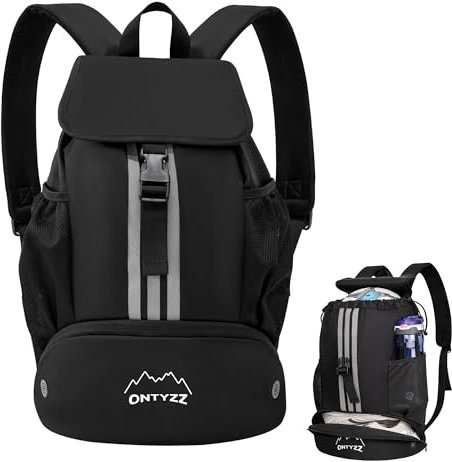 Wasserdicht Rucksack mit Kordelzug Sportrucksack mit Schuhfach Multifunktionaler Tagesrucksack mit Trocken-Nass Separat für Gym Yoga Schwimmen Strand Tanzen Basketball Volleyball Fußball Tasche