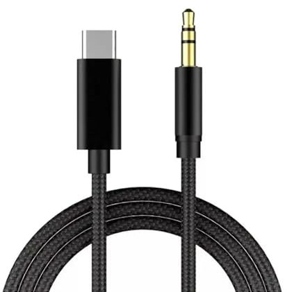 Pipestation USB C to Aux 3.5mm Jack Audio Cable 1m Length - Aux to USB C Audio Cable Compatible with Samsung iPhone
