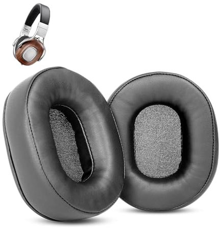 AH-MM400MM Ersatz-Ohrpolster Kompatibel mit Denon AH-MM400MM 400 Kopfhörer (Proteinleder & Memory-Schaum)