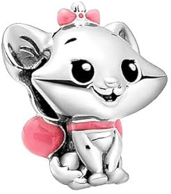 Charm en Argent 925 | Inspiré du Monde Magique de Disney | Compatible avec les Bracelets Européens (Marie)