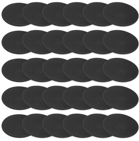M METERXITY 30 Pezzi Dischi Di Gomma Pieni, 20 Mm Diametro Esterno X 1,5 Mm Spessore Antivibranti Riduzione Del Rumore Distanziali In Gomma Guarnizioni Supporti Per HVAC/Lavatrici