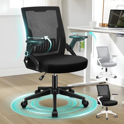 ALFORDSON Bürodrehstuhl, Hochlehner Netzstoff Gaming Sitz, Ergonomische Verstellbare Bequeme Armlehnen, Ideal für Homeoffice, Schreibtisch, Conrad, Schwarz