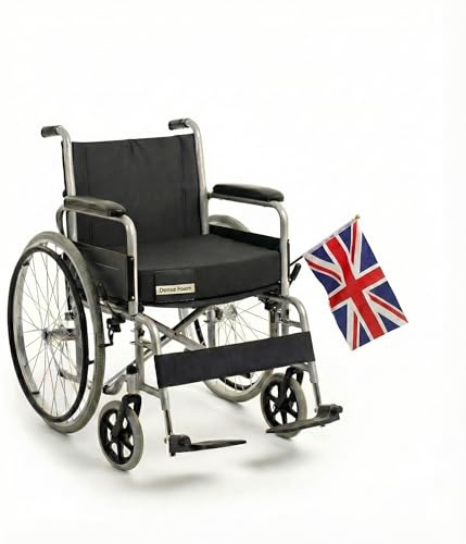 AuraLin Wheelchair Pressure Relief Cushion 16x16 | Orthopedic Wheelchair Seat Cushion | High Density Foam Mobility Scooter Support | Premium Comfort Cushion Pad (16x16x3 Inches)