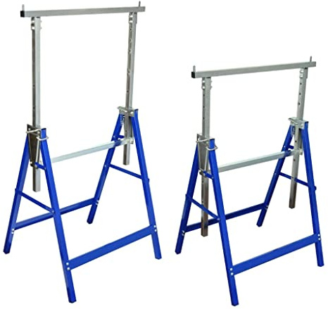 Genérico Set de 2 Andamios de Caballete,Bricolaje,Herramientas,Escaleras y Andamios,Andamiaje,Amarillo,9.8 kg,140099