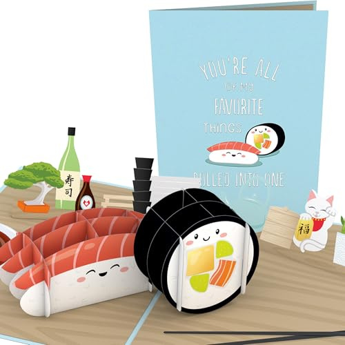 Lovepop Everyday Pop-Up Card for Her, Him, Girls, Boys - 3D Love Greeting Cards - Favorite Things - 5 x 7 - Blank Note Card & Envelope Included