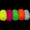 UV FLOOR - 5er Set Neon-Wollknäuel - Spezial Schwarzlicht - 5 leuchtende Farben - Neon-Zubehör - String Art