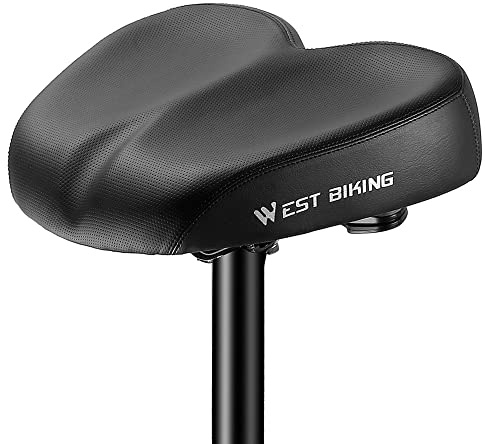 Lixada Ergonomisk cykelersättningssadel mjuk bred tjock landsvägscykel kudde långdistans ridning bekväma stöttåliga cykelsäten