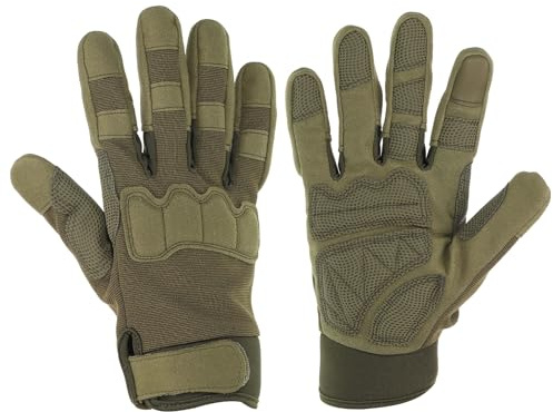 PATIKIL Guantes para Exteriores, Guantes de Dedo Completo con Pantalla Táctil Transpirables para Tiro, Escalada, Ciclismo, Caza, Verde, XL