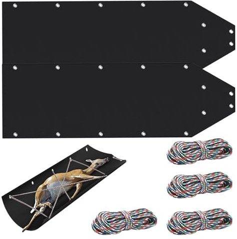 Traîneau de chasse polyvalent - Luge de chasse à cerf - Traîneau à neige pour le transport de l'équipement - Luge polyvalente pour le transport de la chasse au cerf, du bois de chauffage,