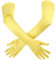 Handschuhe Damen Elegant 1 Paar Women’s Gloves, Satin, Classic Opera,55cm Opernhandschuhe Dehnbare,Satin Handschuhe Lang,1920er-Jahre-Opernhandschuhe für Damen und Mädchen, Abendparty,Tanz,Show(Gelb)
