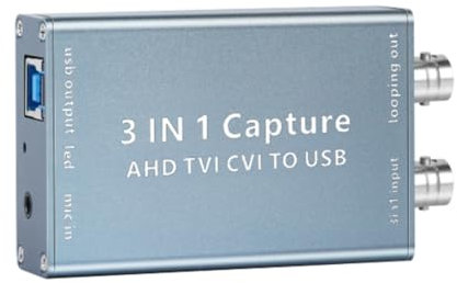 Joselin Tarjeta de Captura de Video AHD TVI CVI A Tarjeta de Video USB 3.0 Caja de Grabación de Video 1080P 60 Fps para Transmisión en Tarjeta de Video TVI CVI