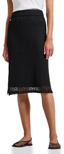 Street One Damen A361725 Spitzenrock, Schwarz, 38