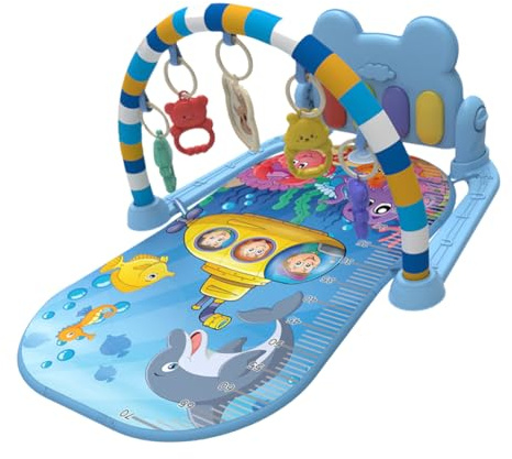 Estera De Gimnasia Para Bebés - Mat De Gimnasia Baby Play | Mats De Juego De Gimnasio Lavable Para Bebés Y Pequeños Para Niños Creativos Tocando Gimnasia Con Música Para El Desarrollo Sensorial Y De H