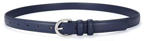 JASGOOD Ceinture Femme Cuir pour Jeans Pantalons Ceinture Fine Tendance pour Robes avec Boucle à Ardillon Simple