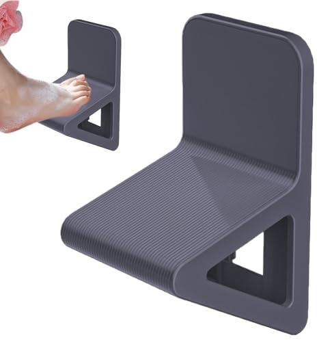 Shower Step for Shaving Legs - Bathroom Pedal Shower Footrest Triangular Step, Enhances Comfort, Bathtub Foot Rest, Footrest for Shaving Legs