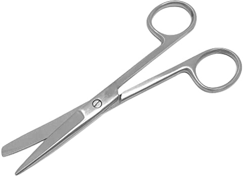 Tijeras de lactancia, tijeras de apósito, 14,5 cm, para mascotas, primeros auxilios, uso doméstico, 14.5cm, Sharp/Blunt, 1
