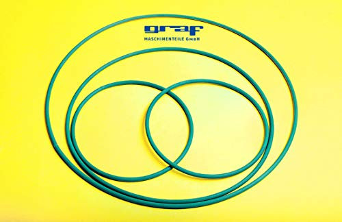 Graf Maschinenteile GmbH Lot de 4 courroies de rechange pour balayeuse manuelle Iso Trade 70 cm