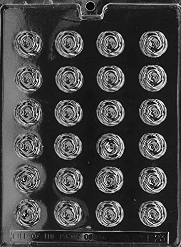 Grandmama's Goodies F023 Bite Size Rose Chocolate Candy Soap Mold with Exclusive Molding Instructions … (1)