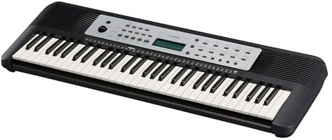 YAMAHA Digital Keyboard YPT-270, schwarz – Vielseitiges Einsteiger-Keyboard mit 61 Tasten & zahlreichen Funktionen zum Lernen – Tragbares E-Keyboard im kompakten Design