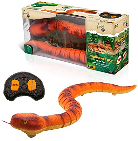 CPA TOY GROUP TRADING S.L. Tachan Serpente Realistico Giocattolo Elettronico Animale Domestico con Radio Control e Ruote, Movimento Lingua