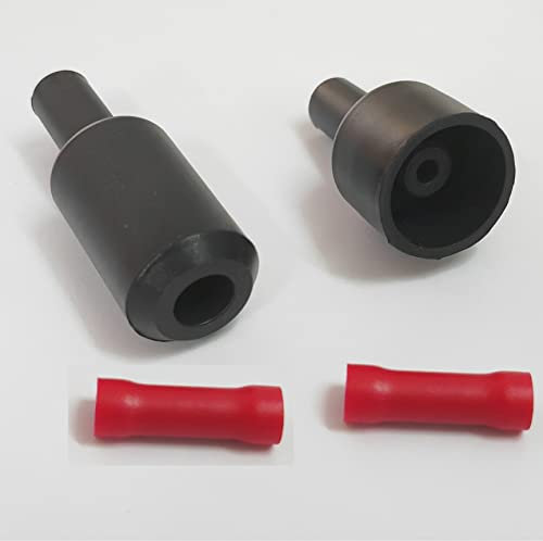 Mssoomm High Voltage Wire Cable Protective Connector Heads with Metal Terminal and Cover for Connecting 40KV OD 4.2mm Wire Cable